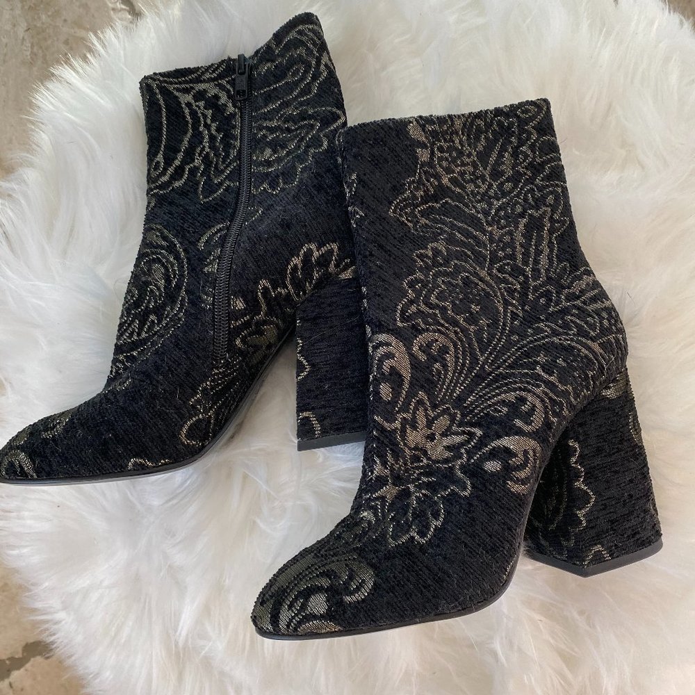 ASH Booties in Black and Gold